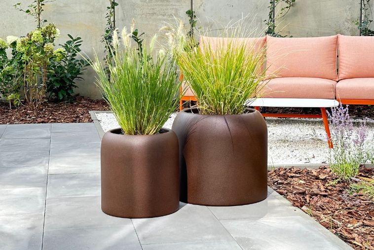 Klasyczna Okrągła Donica do ogrodu Monumo Ambienti  biała 36h